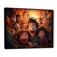 thumbnail image 2 of Designart "At The Animation Amusement III" Animation Floater Framed Wall Art Print, 2 of 7