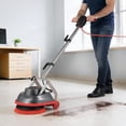 thumbnail image 2 of VEVOR Commercial Floor Scrubber Machine, Heavy Duty Floor Cleaner Polisher with 2 Wheels,  Professional Electric Carpet Buffer, Max 1900 RPM, 43 FT Cord, 3 Pads & 3 Brushes - All Floor Surfaces, 2 of 9