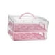thumbnail image 4 of Cupcake portador de contenedor de almacenamiento de cupcake, contiene 24 cupcakes, portavasos de la caja de cupcakes portavasos para muffin Rosa, 4 of 8