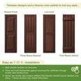 thumbnail image 5 of Resenkos Decorative Faux Shutters, Sturdy, Hassle-Free Design for Indoor & Outdoor Use, 14"x55", Red, 5 of 12