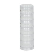 Everything Mary Round Stackable Clear Plastic Containers 6-Pack – Craft & Bead Storage Jars