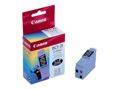 Canon BCI-21Bk Original Ink Cartridge, Inkjet, 220 Pages, Black, 1 