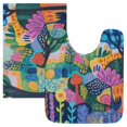 thumbnail image 7 of Yayeee Bath Rugs for Bathroom Floor Set of 2 Non Slip Fluffy Soft Absorbent Mat, Art Plants, 7 of 7