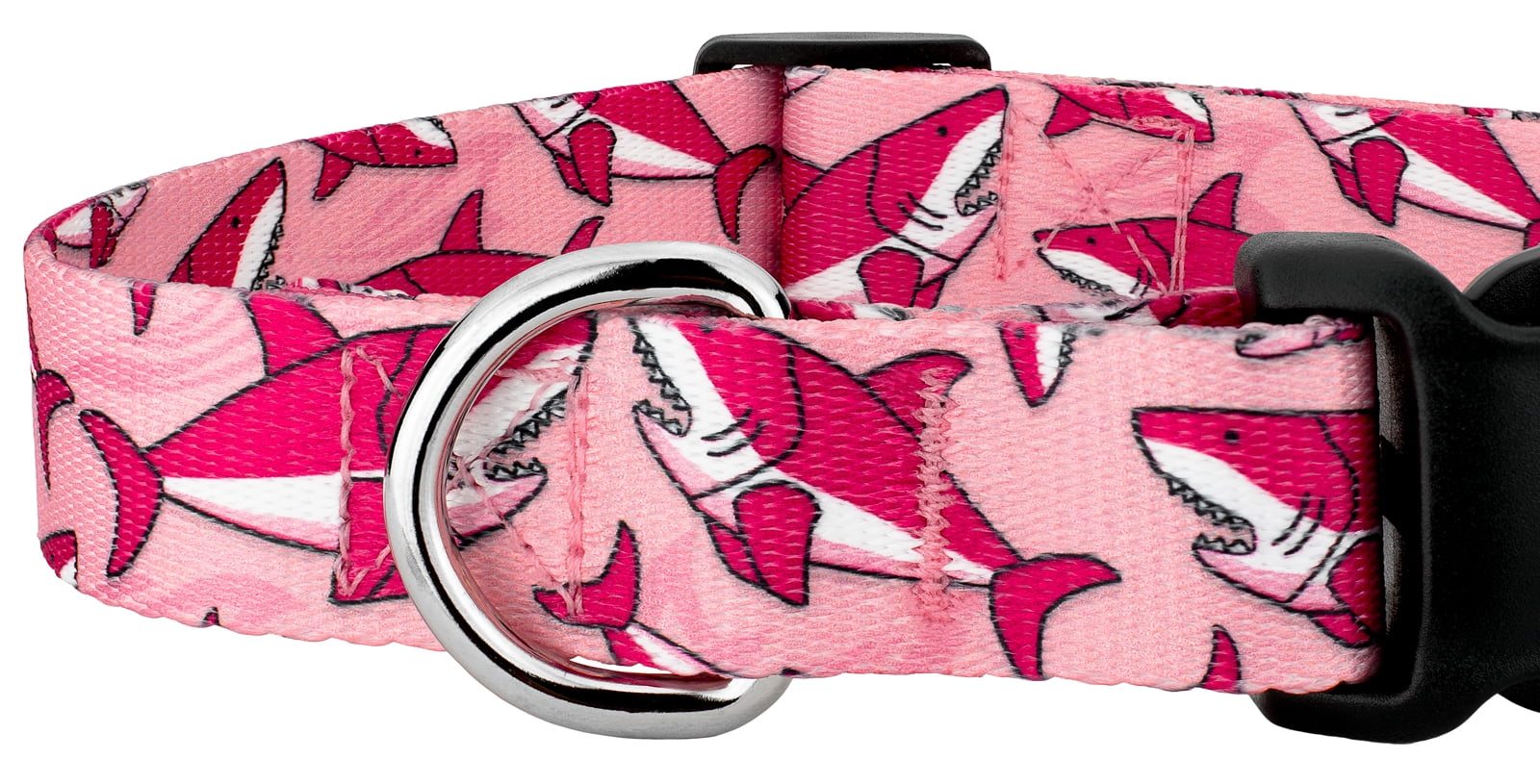 Country Brook Petz® Pink Sharks Everyday Dog Collar and Leash, Extra Small