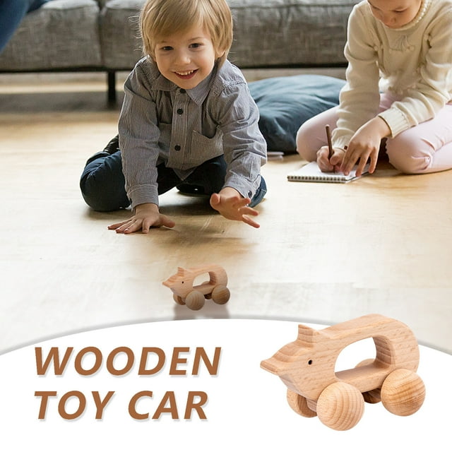 Meitianfacai Let's Make Wooden Car Toys Wood Rattle Toy Cars Wood Eco Toy Car