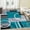 Tturquoise, variant on GlowSol 2' x 6' Hallway Runner Rug Kitchen Modern Geometric Rugs Non Slip Low Pile Bedroom Rugs for Laundry Room Kitchen, Navy Blue
