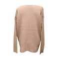 thumbnail image 4 of Besolor Women's 2024 Fall Winter Sweaters Round Neck Long Sleeve Knit Sweater Casual Loose Fit Pullover Jumper Tops, 4 of 4