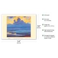 thumbnail image 2 of By the Sea - From an Original Color Painting by Piet Mondrian c.1909 - Master Art Print 10in x 14in, 2 of 4