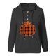 thumbnail image 4 of Sudaderas de Acción de Gracias Para Mujer, Manga Larga, Estampado Informal, Cuello Redondo, Capucha Suelta, Bolsillo Con Cordón, Tops Odeerbi ODB203668, 4 of 4
