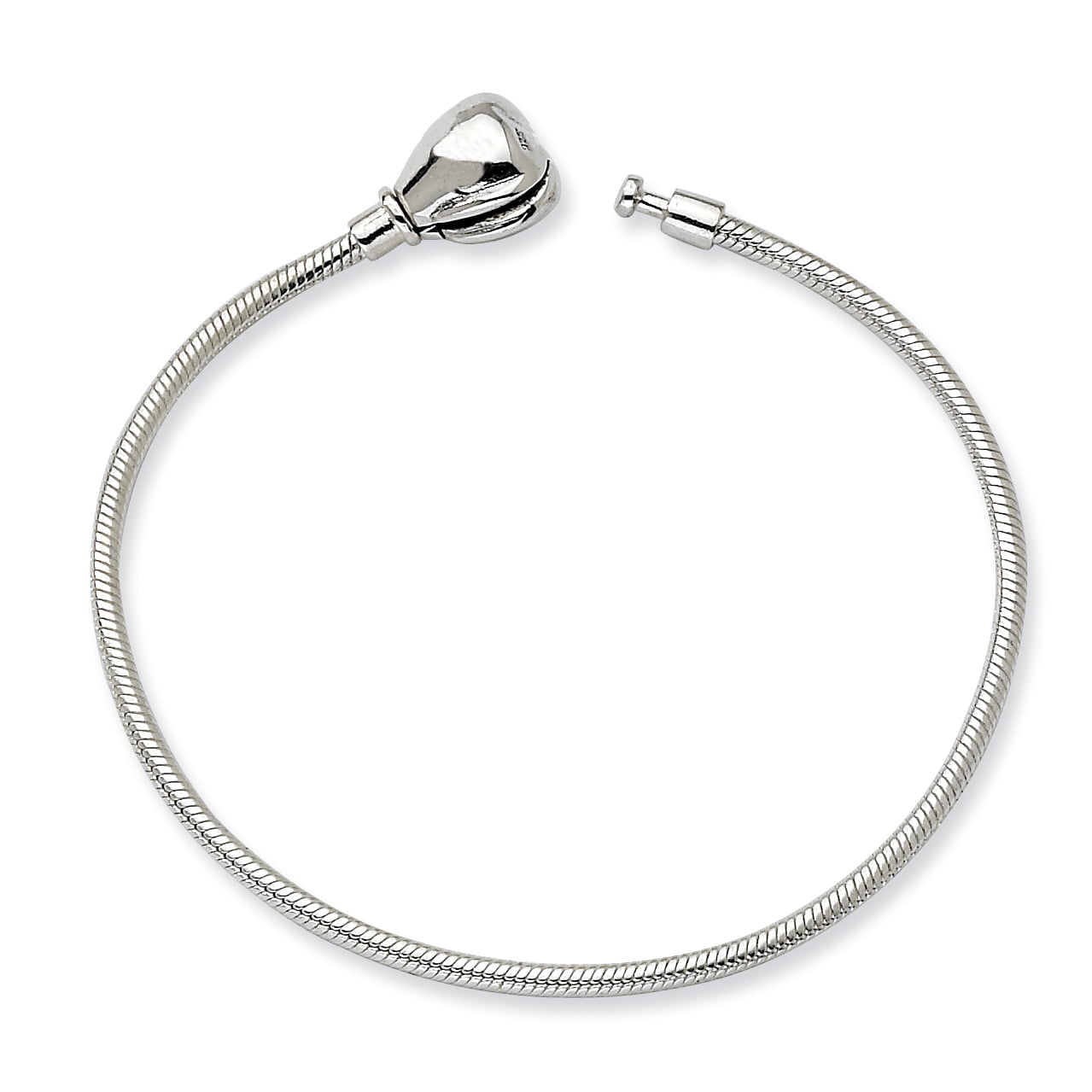 Sterling Silver 13cm Reflections Kids Hinged Clasp Bracelet 5 Inch