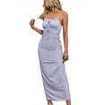 thumbnail image 1 of Diconna Robe à Bretelles Spaghetti pour Femmes, Robe Longue à Fleurs Froncées pour Cocktail, Plage, Mode Urbaine, Vêtements d'Été, 1 of 7