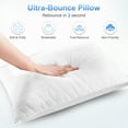 thumbnail image 5 of Bed Pillows for Sleeping 2 pack, Queen Size Cooling Pillows Hotel Quality with Premium Soft Down Alternative Fill for Back, Stomach or Side Sleepers, 5 of 7