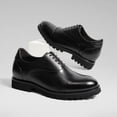 thumbnail image 2 of CMR CHAMARIPA Men's Height Increasing Formal Shoes - Black Leather Oxford Shoes 8CM / 3.15 Inches, 2 of 9