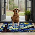 thumbnail image 3 of ONETECH Starry Night Cityscape Square Floor Mat Rug for Home Entrance Outside Entry 19.68*39.37 in, 3 of 6