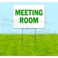 thumbnail image 1 of Meeting Room (18" x 24") Yard Sign, Includes Metal Step Stake, 1 of 6