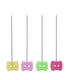 thumbnail image 2 of DressMinking Pasados ​​Bordado Posicionamiento DIY CRAFT Fijación Sastre Acolchado Costura Agujas Herramientas Accesorios Color Random 2 Agujeros 100pcs Inevent HA012259-11, 2 of 7
