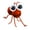 Red, variant on Partheme Metal Ant Wall Decor Outdoor Garden Fence Art, 3D Wall Sculptures Colorful Cute Metal Ant Hanging Decorations for Living Room, Bedroom , Green