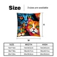 thumbnail image 5 of Cat Stunning Velvet Throw Pillow Covers with Unique Patterns - Set of 2, 16x16, 18x18, 20x20 Inches for Home Decor and Gifting, 5 of 6