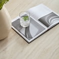 thumbnail image 5 of LiviNest Stone-Look Coffee Table for Living Room: 35.43" Square Center Table - No Assembly Required for Apartment & Office - Imitation Stone Fiberglass Modern Design, 5 of 6