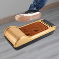 thumbnail image 4 of Miumaeov Shoe Film Machine Automatic Shoe Cover Dispenser Portable Disposable Overshoe Dispenser with 1 Roll of Film for Home Office Brown, 4 of 15