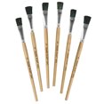 thumbnail image 1 of Easel Brushes, Short Handle, Short Handle, 0.5", 8.5" Long, 6 Brushes, 1 of 4
