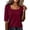 02# Wine, variant on Qwertyu Short Sleeve Sweater for Women Summer Square Neck Pullover Tops Business Casual Lightweight Sweaters Spring Fall Clothes 2026 Purple 2XL