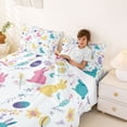 thumbnail image 3 of Erosebridal Cartoon Rabbit Kids Bed Sheets, Cute Easter Eggs King Sheets, 4pcs, 3 of 5