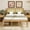 Natural Oak + Rattan, variant on UHOMEPRO Queen Solid Wood Platform Bed with Rattan Headboard, Farmhouse Boho Bed Frame, Under Bed Storage, No Box Spring Needed, Natural Wood