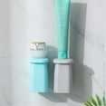 thumbnail image 4 of XZNGL Wall Mount Toothbrush Holder Magnetic Wall Mount Gargle Cup Rack Lovers Family Set Toothbrush Holder, 4 of 7