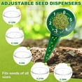thumbnail image 3 of Uxcell 1-Set Seed Planter Tool, Plastic Hand Dibber Garden Tool with Handle for Sowing Seeds [Dark green, with Plant Labels], 3 of 7
