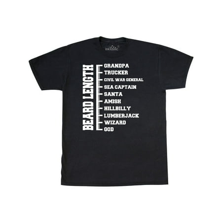 Inktastic Beard Length Chart T Shirt