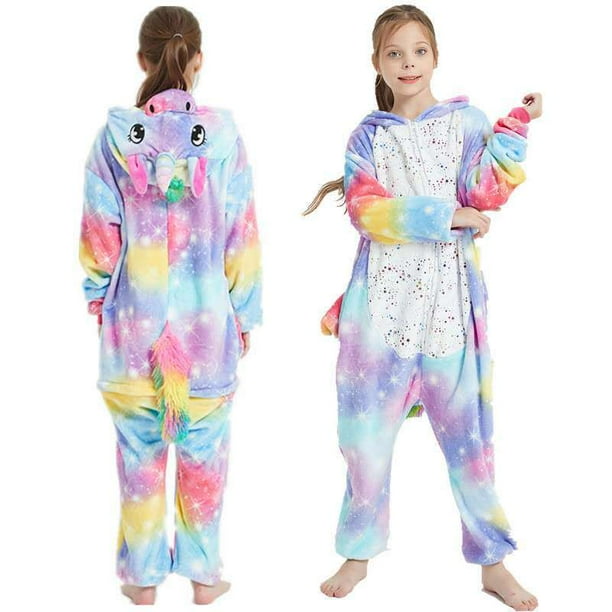 Pijamas siameses de animales de dibujos animados, ropa de casa para parejas de franela Tianma con estrellas bronceadas y diamantes de colores