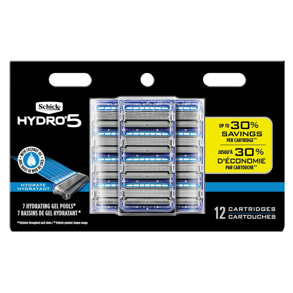 Schick Hydro 5 Sense Hydrate Men's Razor Blade Refills, 12 Ct Walmart
