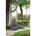 thumbnail image 7 of CoSoTower 19.7X19.7X41.7" Gray Cement 4 Tier Block Water Fountain Outdoor, 7 of 7