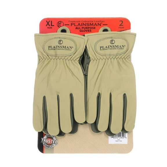 Plainsman Torque Premium Cabretta Leather Gloves - 2 Pack