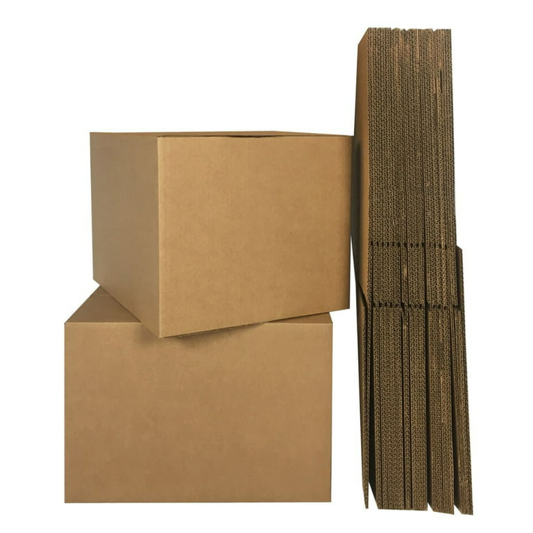 uBoxes 18 x 14 x 12 Inch Medium Sized Sturdy Cardboard Moving Box
