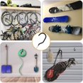 thumbnail image 4 of ZHZFKQ Heavy Duty Screw in Hooks for Hanging,12 Pack Bike Hooks for Garage Wall with Screw Anchors,Wall Mount Bicycle Storage for Ceiling,Large Black Plant Hooks for Ceiling, 4 of 7