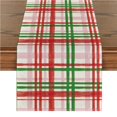 thumbnail image 1 of Black Buffalo Check Autumn Table Runner, Halloween Kitchen Dining Table Decoration for Outdoor Family Parties, 1 of 7