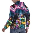 thumbnail image 6 of Naloa Colorful Mushroom Men's Casual Hooded Collar Drawstring Hoodies Pullover Sweatshirts Casual Long Sleeve Shirts-Large, 6 of 7