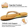 thumbnail image 4 of Ecetana Womens Flip Flops with Arch Support Comfortable Yoga Foam Cushion Walking Beach Sandals for Women, 4 of 6