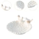 thumbnail image 5 of Bandeja circular de cerámica de 5 pulgadas para guardar joyas, collares y llaves, plato para aperitivos con 2 Blanco, 5 of 9