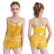 thumbnail image 3 of Traje de baile latino Samba Jazz para niños y niñas, traje de baile metálico con lentejuelas brillantes, mono con flecos Cha-cha, 3 of 5