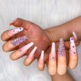thumbnail image 4 of 【Perfect Gift for Girls/Womens】Fofosbeauty 24pcs Press on False Nail Tips Extra Long Coffin Manicure Full Cover Fake Nails, Luxury Deluxe Nude, 4 of 9