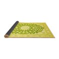 thumbnail image 2 of Ahgly Company Indoor Square Medallion Yellow Traditional Area Rugs, 7' Square, 2 of 4