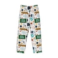 thumbnail image 5 of Balery Back To School A print Men's Pajama Pants,Ultra Lightweight Pjs,Lounge Pant-Small, 5 of 9
