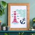 thumbnail image 5 of 1pc Nautical Stencils Template Plastic Lighthouse Drawing Painting Stencils Square Reusable Stencils, 5 of 9