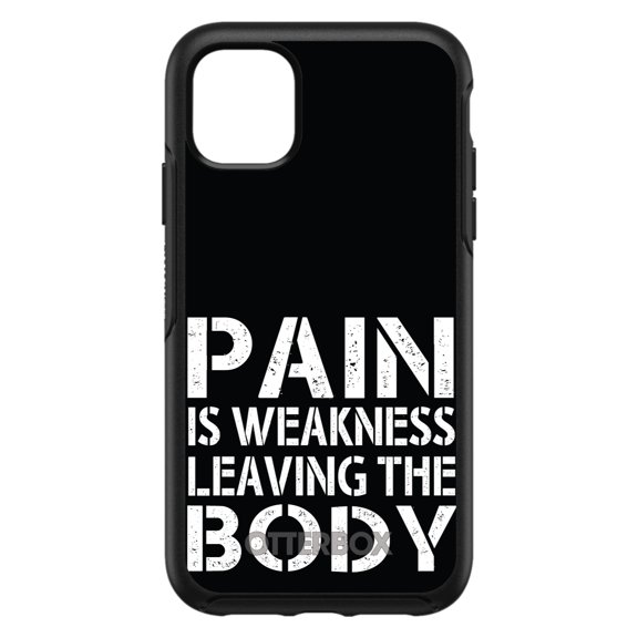 DistinctInk OtterBox Symmetry Custom Case for Apple iPhone 15 (6.1" Screen) - Inspirational Quote - Shockproof Protection