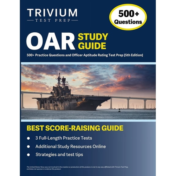 OAR Study Guide: 500  Practice Questions and Officer Aptitude Rating Test Prep [5th Edition], (Paperback)