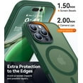 thumbnail image 4 of Entronix Heavy Duty Case For iPhone 16 Pro Max, Translucent Matte Back, Magnetic Sturdy Case, Green, 4 of 5