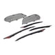 thumbnail image 2 of Front Bumper Fog Light Air Vent Grille Cover for - C-Class W205 C180 C200 C260 2015-2018 2058852523, 2 of 5